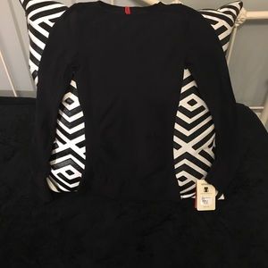SPANX Classic Long Sleeeve Medium Black Shirt